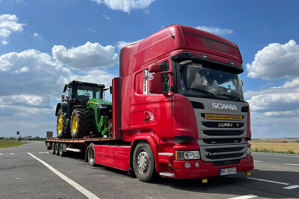 ansamblu pentru transport international de marfuri agabaritice